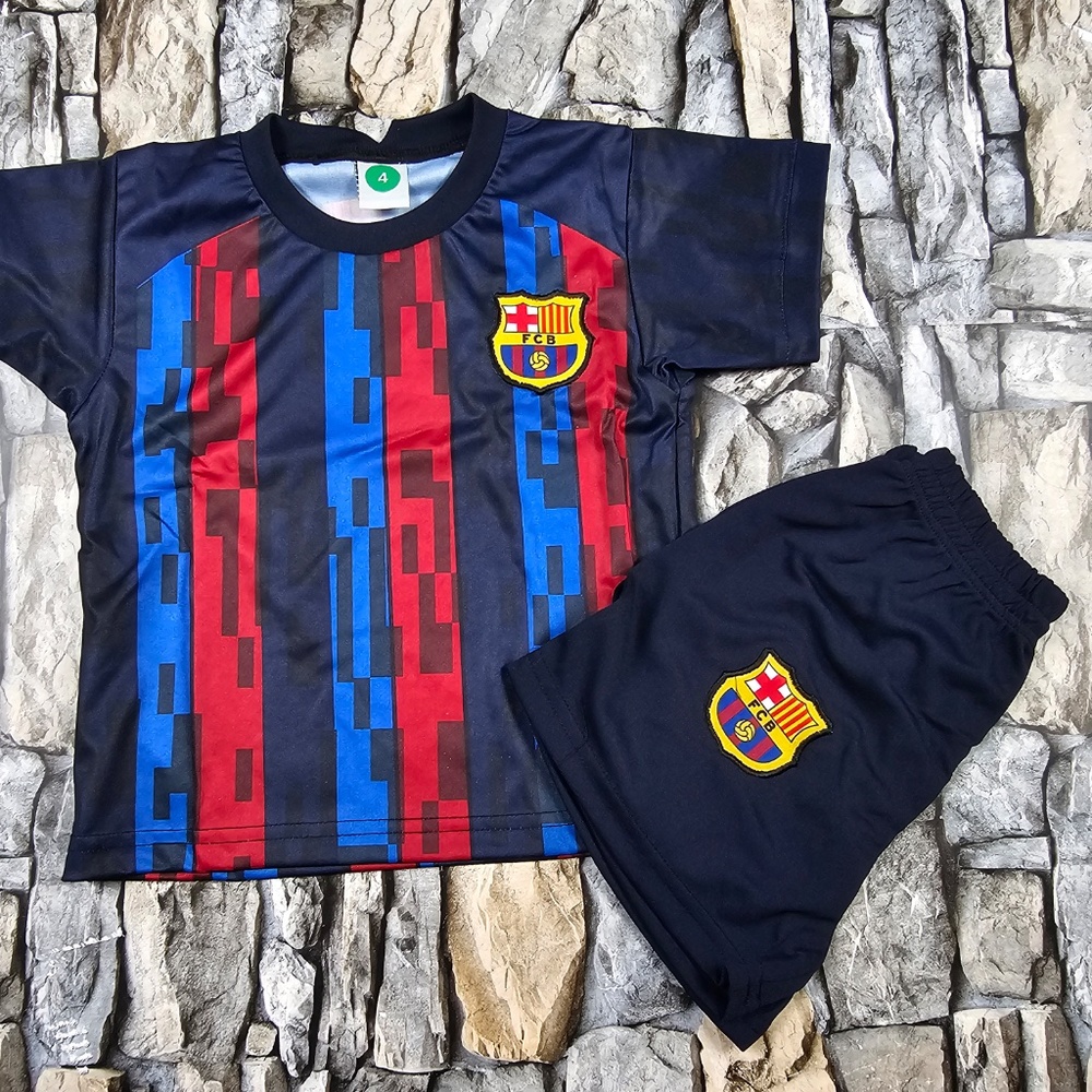 Barcelona Kids  Soccer Jersey Kit Youth/ Barcelona jersey for kids